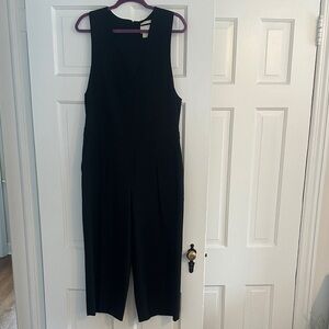 Club Monaco Black Wool italian tropical Jumpsuit size 8